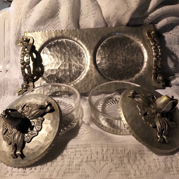 Vintage Rodney Kent Tray with Bowls - Picture 3 of 8